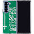 Saudi Arabia Flag Distressed Galaxy Z Fold6 Clear Case